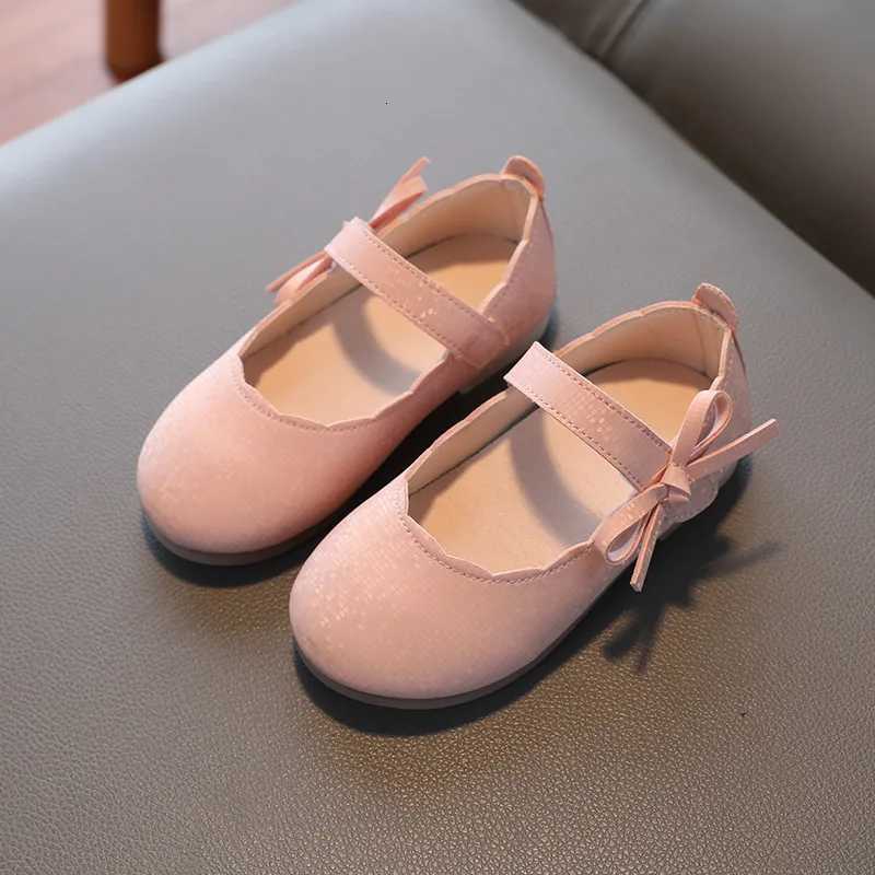 New Children Leather Shoes Fashion Childrens Bow Princess Shoes Little Girls Soft Comfortable Casual Shoes H824 XJ250724