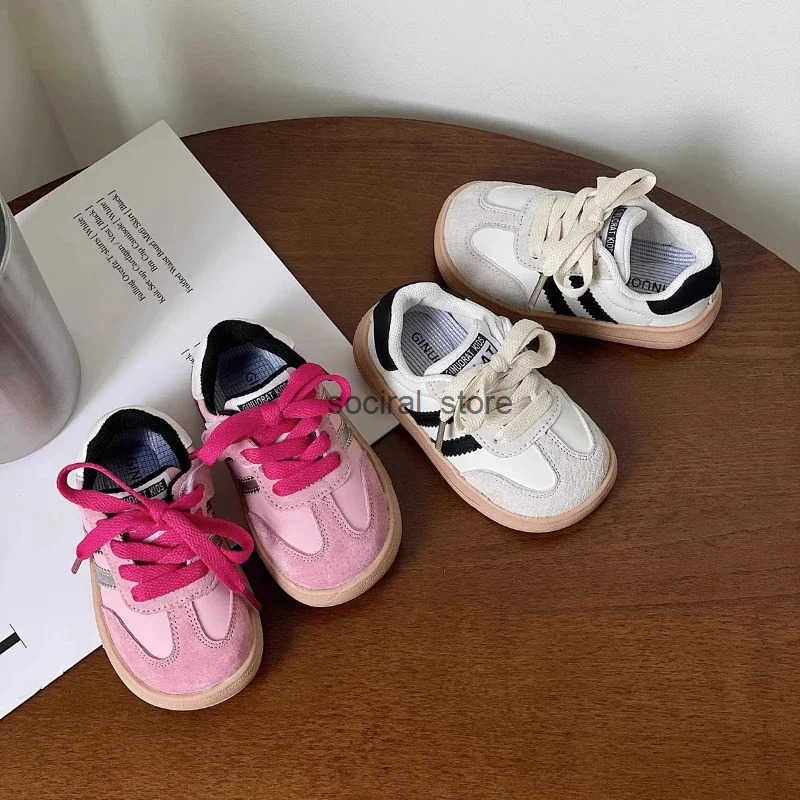 2025 Children Casual Sneakers for Girls Boys Spring Autumn New Fashion Korean Style Soft Anti-slippery Versatile Chic Baby Shoes Q250724