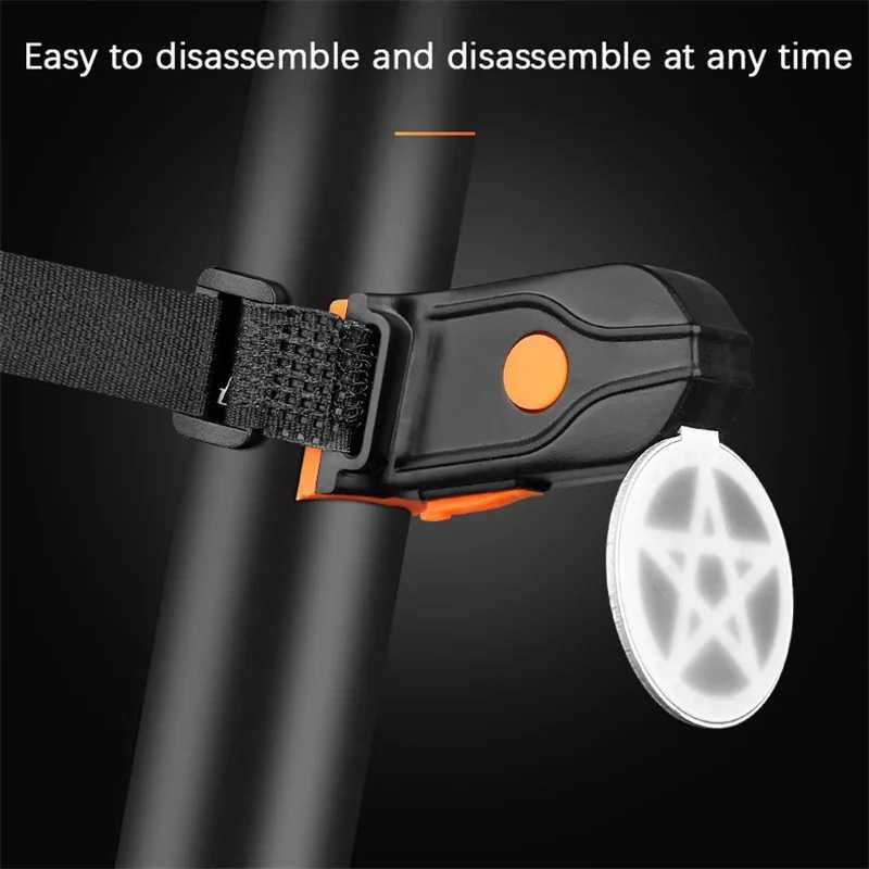 Bicycle Taillight Multi Lighting Modes USB Charge Led Bike Heart Shape Light Flash Tail Rear Lights for Road Mtb Bike Seatpost S250723