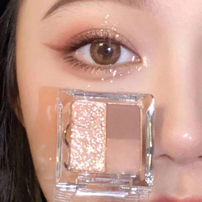 Mini Portable 3 Colors Matte ple Glitter Eyeshadow Palette Pearly Shimmer Eye Shadow Long Lasting Make Up Cosmetic X250723 X250724