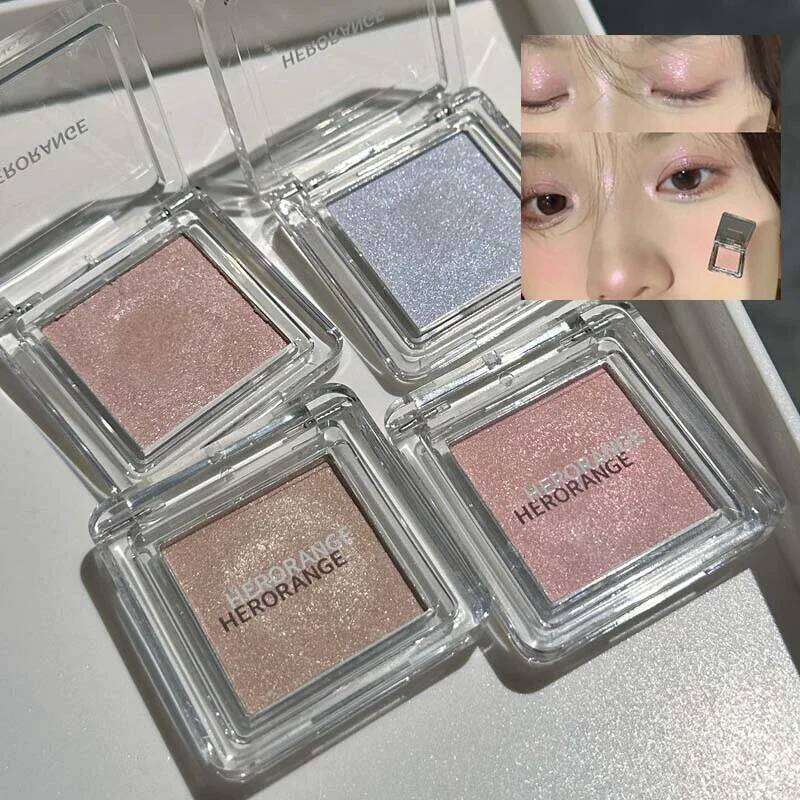 Single Color Clear Glittering Eyeshadow Palette Sparkling Powder Pink ple Blue Champagne Natural HighLight Makeup Eye Shadow X250723