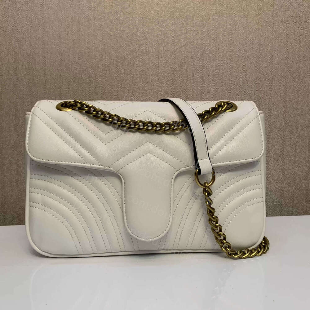 Designer Flap Bags Chain Shoulder Bag Classic Look Versatile Crossbody Female Black Handbag Women Luxury Purse Real Leather Red White Clutch PM messenger bag