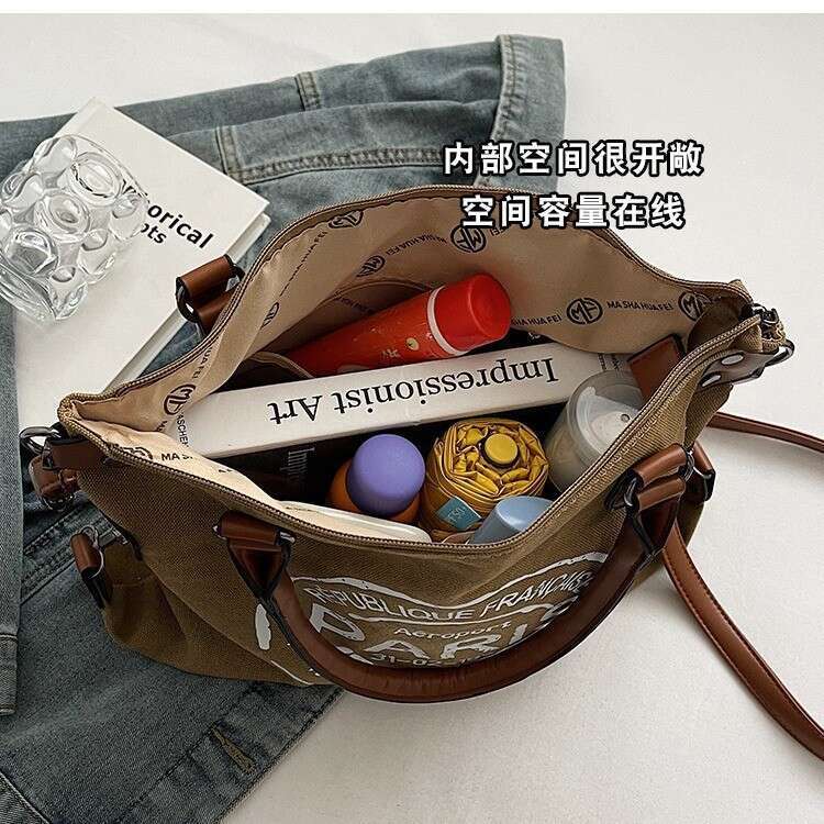 New Fashion Handbag for Women Trendy Letter Tote Large Capacity Crossbody Shoulder Bag