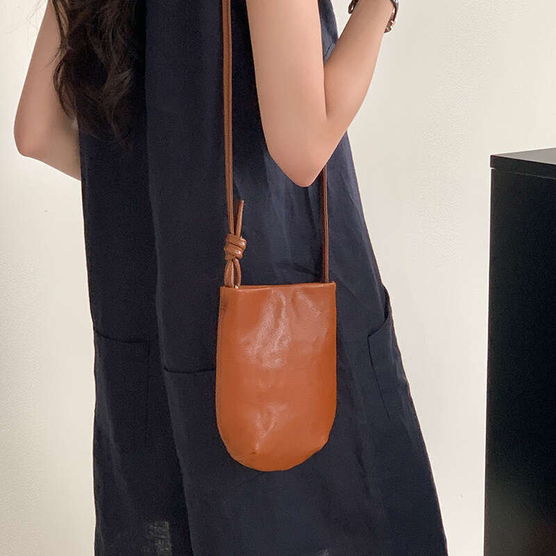 Designer Luxury Evening Diamond Genuine Leather Phone 2025 New Vegetable Tanned Cowhide Crossbody for Women Mini Shoulder Bag