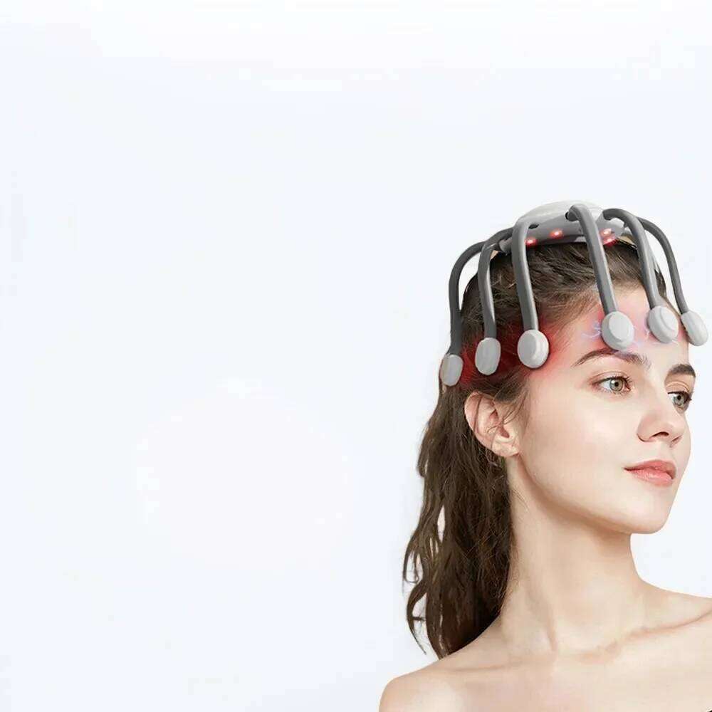 Windee Scalp Massager with Vibration, EMS Micro Current, Remote Control, 6 Modes, 8 Intensities, USB Charging - Hair Management