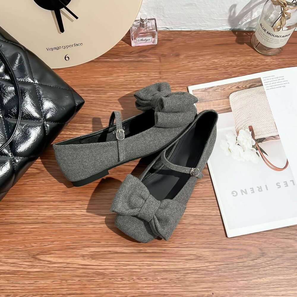Designer Spring New Fashion Shallow Mouth Single 2025 French Style Outdoor One-Strap Women's Shoes Soft Sole Comfortable