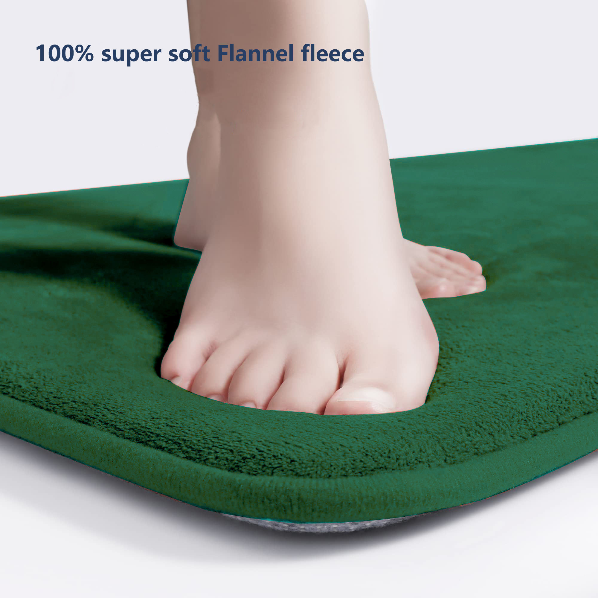 3-Piece Bathroom Rug Set: Ultra-Soft, Non-Slip, Absorbent Mats for Toilet, Shower & Sink Areas, Quick-Dry & Machine Washable