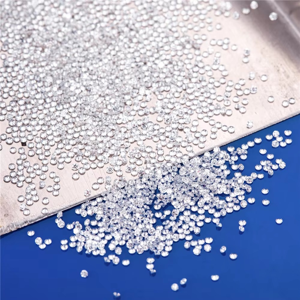 Messi Jewelry 1.1mm - 3mm DEF VVS Round Melee Lab Diamond Price Per Carat HPHT Loose Melee Excellent Cut Lab Grown Diamond