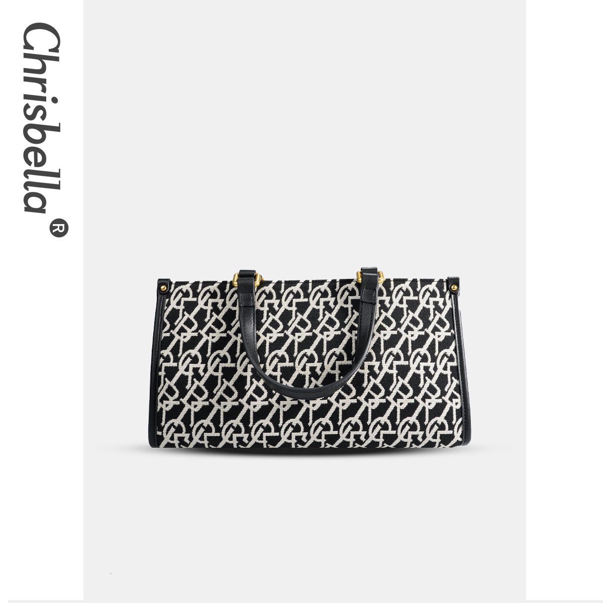 Designer Brand Double Shoulder Jacquard Embroidery Handbag Crossbody Commuter Light Luxury Women's Bag