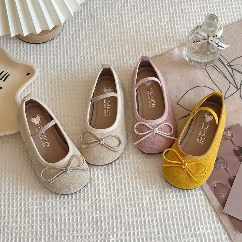 2025 Spring Autumn New Children Leather Shoes for Girls Fashion Korean Style Soft Sole Anti-slippery Sweet Bowtie Princess Shoes XJ250724