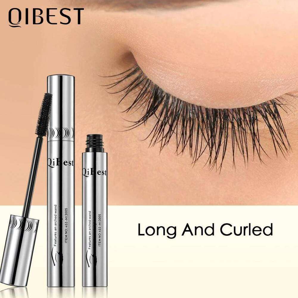 QIBEST Waterproof Black Eye Makeup Rimmel 4D Eyelash Cosmetics Curling Thick Eyelashes Silk Fiber Volume Mascara X250724
