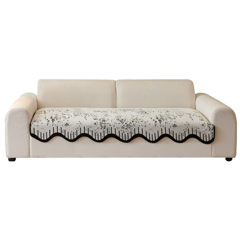 All-Season Non-Slip Seat Cushion Simple Light Luxury Irregular Living Room Sofa Cover Cloth
