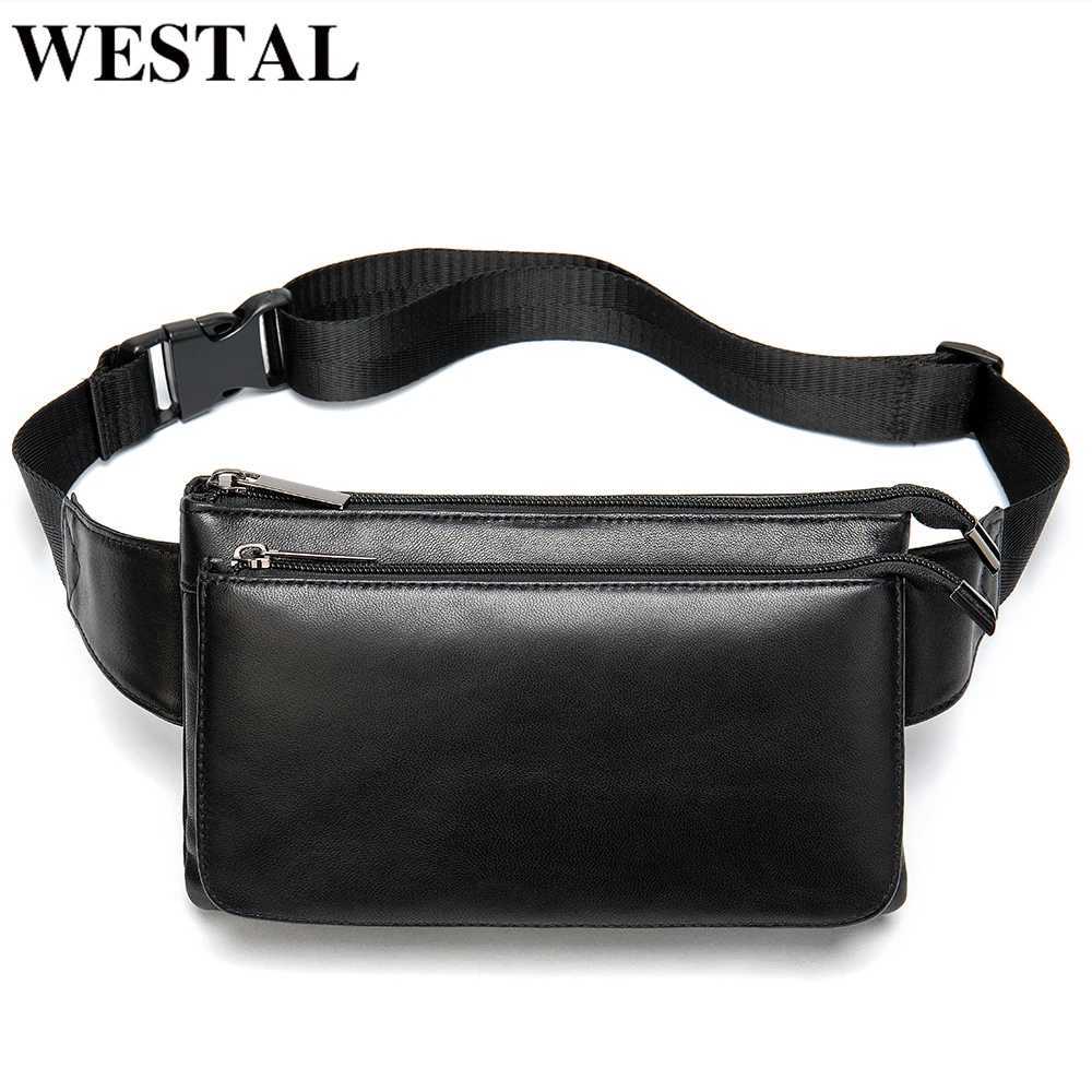 VESTAL Mens Waist Bag Genuine Leather For Men Male Fanny Pack Designer Luxury Brand Bag Belt Men Chest/hip Bags Sling Pack 8940 G250723