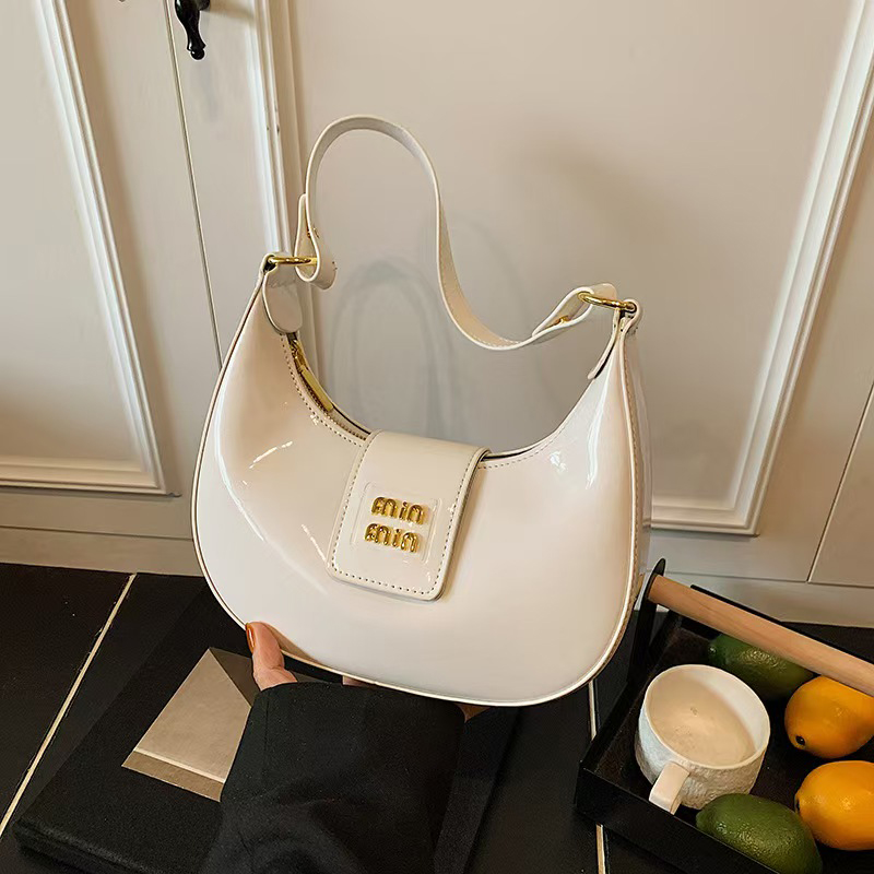 patent leather bags Designer Bag Tote Bag Wander Arcadie Bowling Even Bags Handbag Womens Mens Clutch Shoulder Hobo Cross Body Tote Half Moon Saddle B