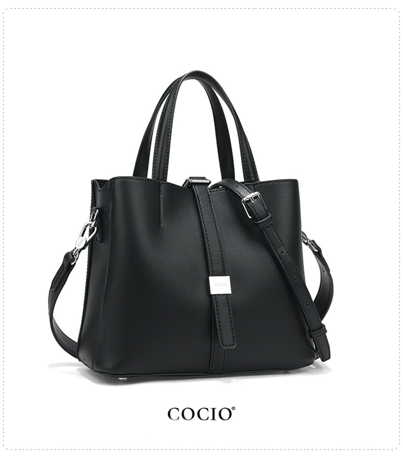 COCIO designer Shoulder Bags New minimalist and versatile large capacity fashionable casual bucket bag hot genuine leather womens bag