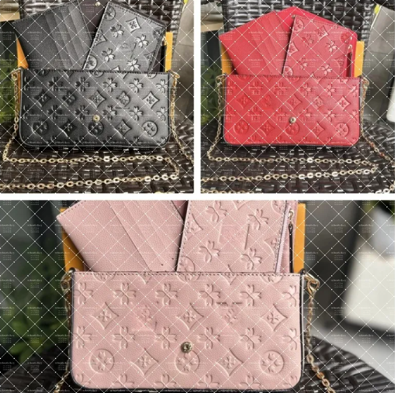 S Luxury Designer Bag 3 Multi FELICIE POCHETTE Chain Bags Handbags Crossbody Purse Fashion Women Shoulder Bags Lady The Tote Bag Wallet Female backpack Purses