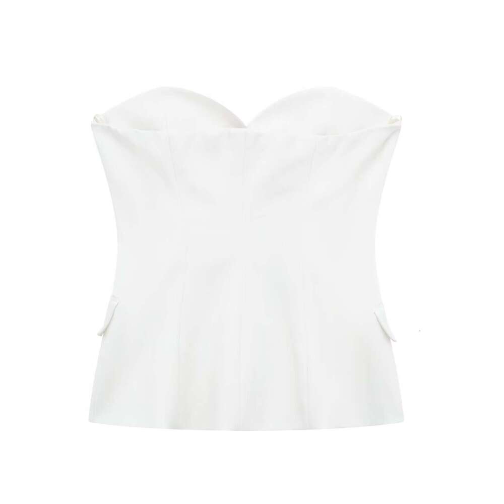 Women's Silk Satin Patchwork Tight Top And Cargo Split Skirt Pants Set B5