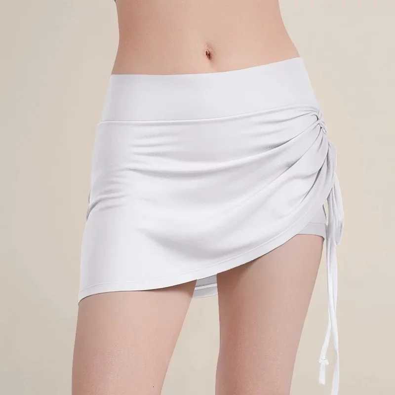 Sports culottes womens high waist fake two pieces running yoga tennis skirt quick dry stretchy badminton gym pants XJ250724