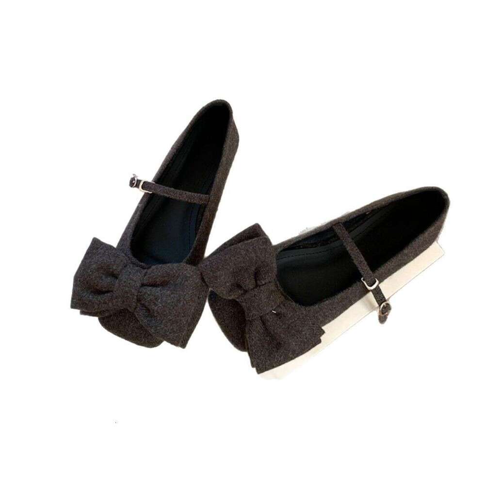 Designer Spring New Elegant Small Square Toe Bow Commuter Versatile Sole Soft Surface Shallow Mouth Single Shoes for Women Outdoor Wear