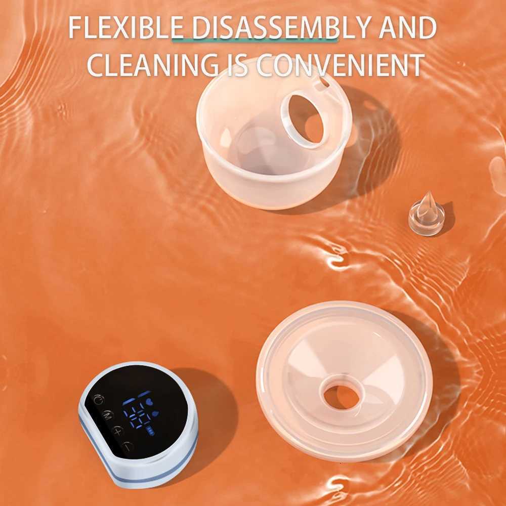 24MM Wearable Electric Breast Pump Invisible Hands Free Portable Integrated Breast Pump with 3 Modes and 9 Levels of Suction X250724