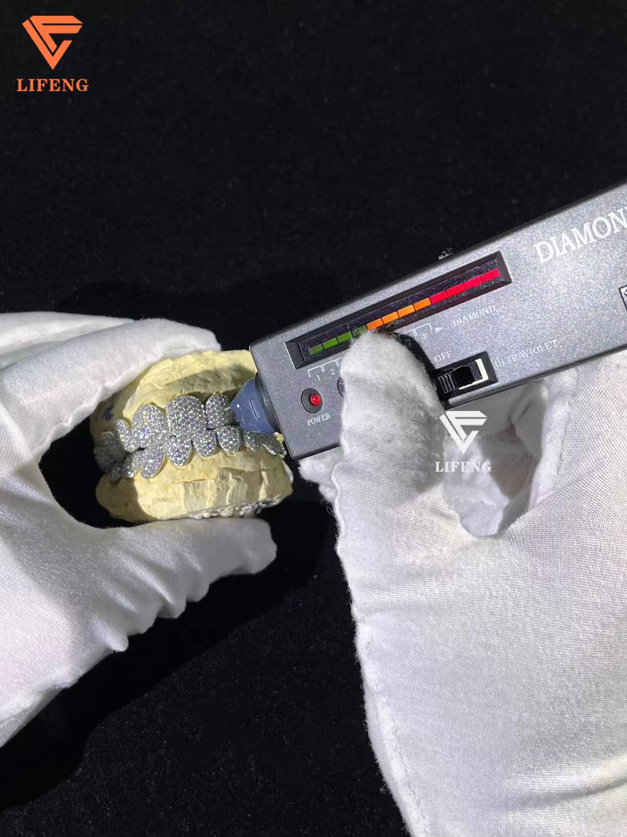 Custom S925 Sliver VVS Moissanite Grill Iced Out Womens and Men Jewelry Grills 1--20 Teeth Diamond Moissanite Grills