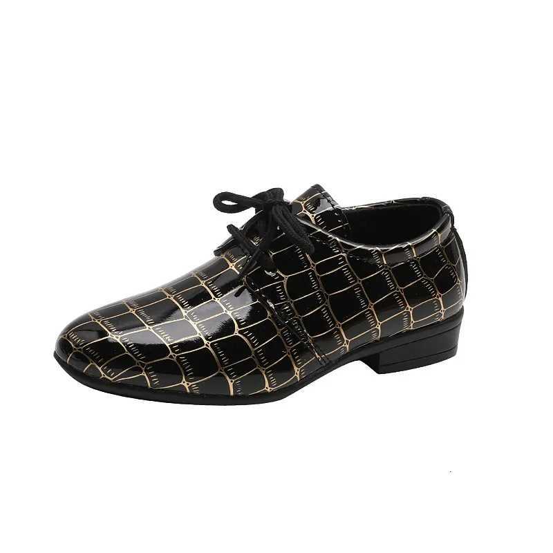 Boys Leather Shoes Kids Flats Casual Childrens Wedding Shoes for Toddlers Black Fashion Student Non-slip for School Performance XJ250724