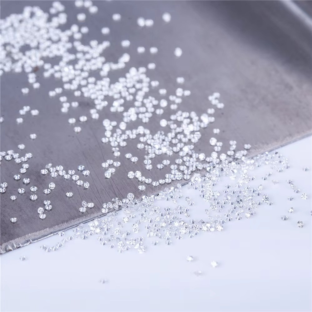 Messi Jewelry 1.1mm - 3mm DEF VVS Round Melee Lab Diamond Price Per Carat HPHT Loose Melee Excellent Cut Lab Grown Diamond