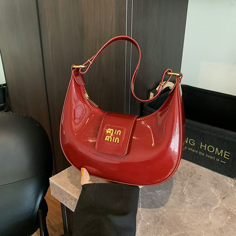 patent leather bags Designer Bag Tote Bag Wander Arcadie Bowling Even Bags Handbag Womens Mens Clutch Shoulder Hobo Cross Body Tote Half Moon Saddle B