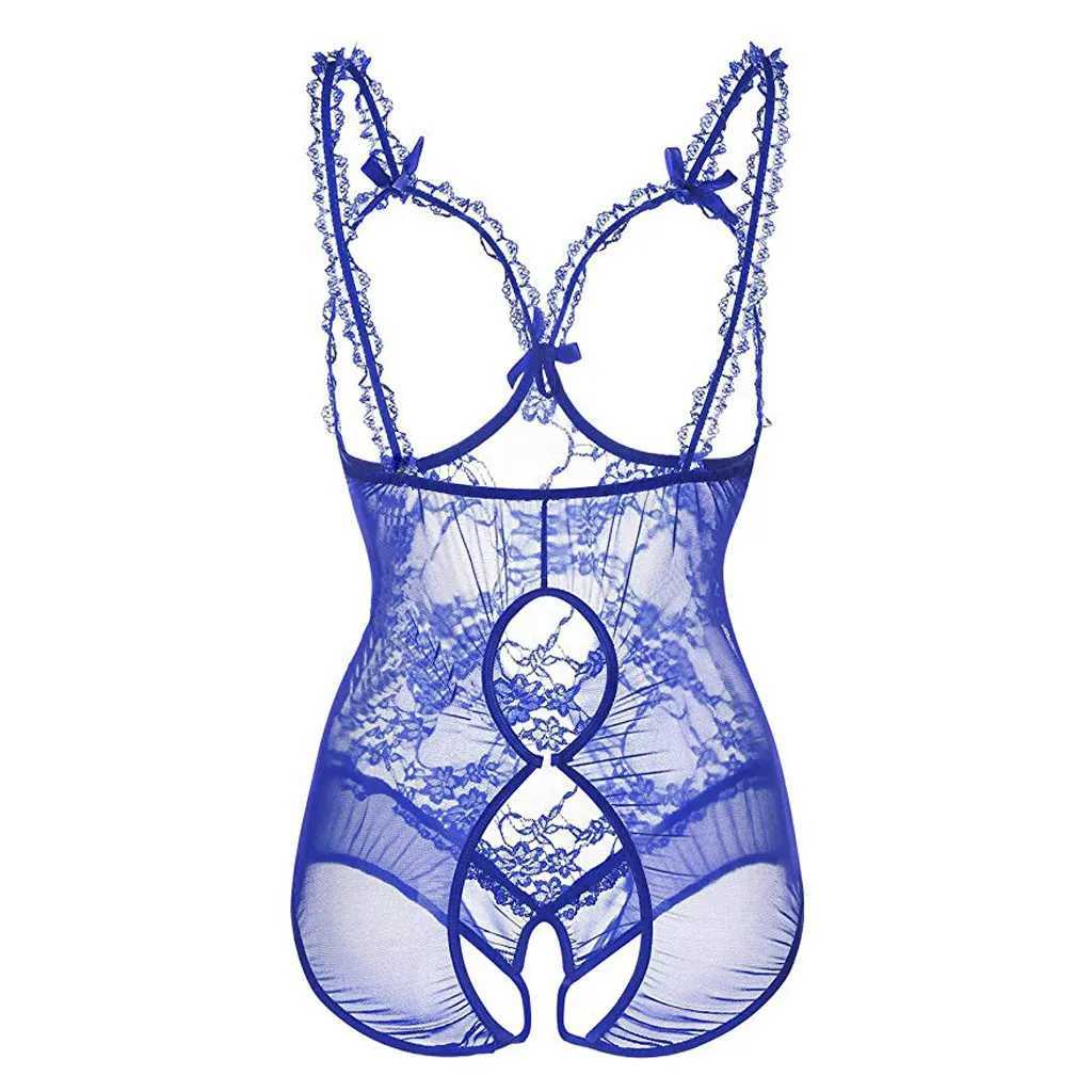 Sexy Lace Cupless Teddy Sexy Lingerie Open Cup Bra Erotic Lingerie Costume Babydoll Crotchless Sexy Bodysuit Large Size W250724