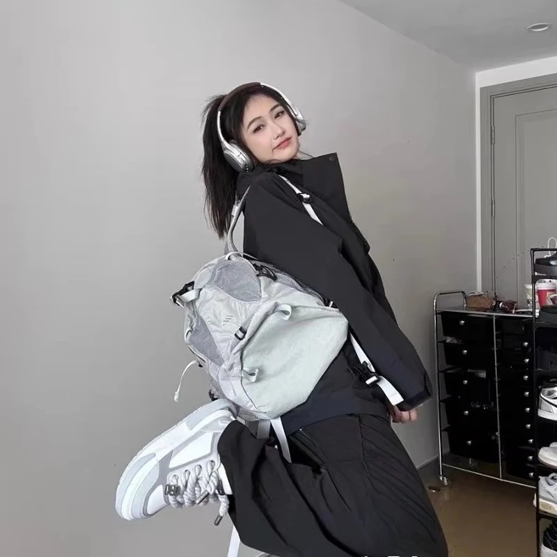 Streetwear Vintage Fashion Backpacks Casual Trendy Y2k Aesthetic Students Schoolbags Japanese Women Grunge All Match Rucksacks 250723