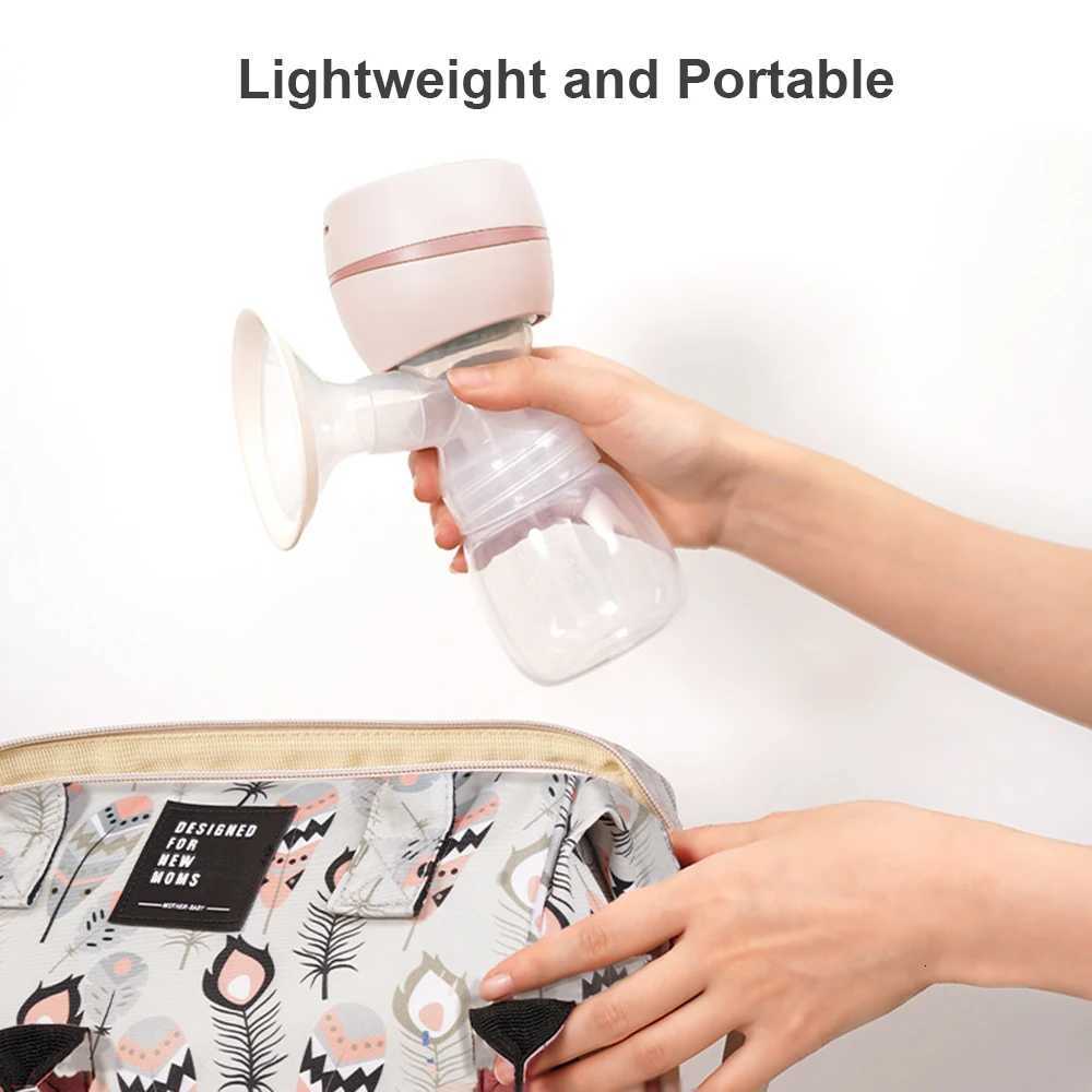 Portable Integrated Electric Breast Pump with LED Screen for Breastfeeding with 3 Modes 9 Suction Levels Low Noise 180ml Milk Bottle X2507241