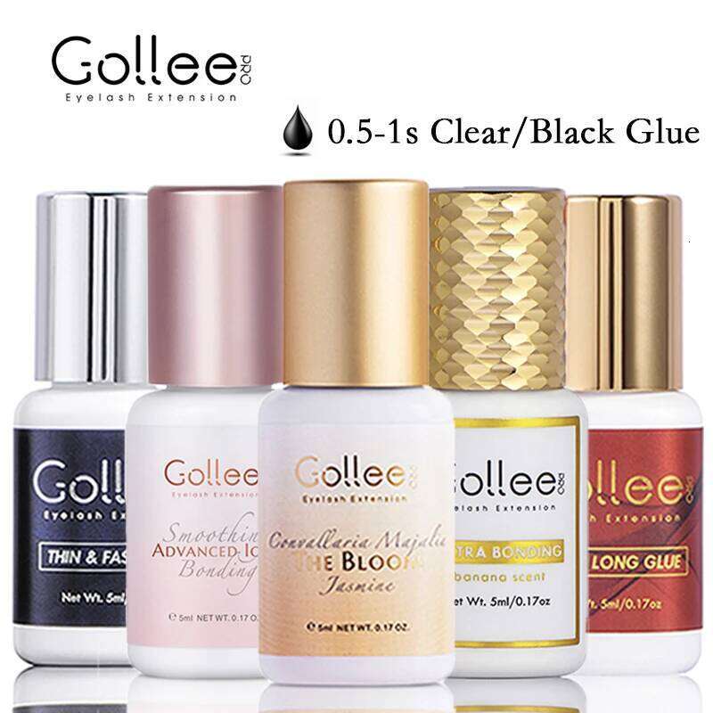 Gollee 1s Dry Mixed floral fragrance Eyelash Extension with Bonder Glue Lash Fast Accelerator Waterproof Bond X250724
