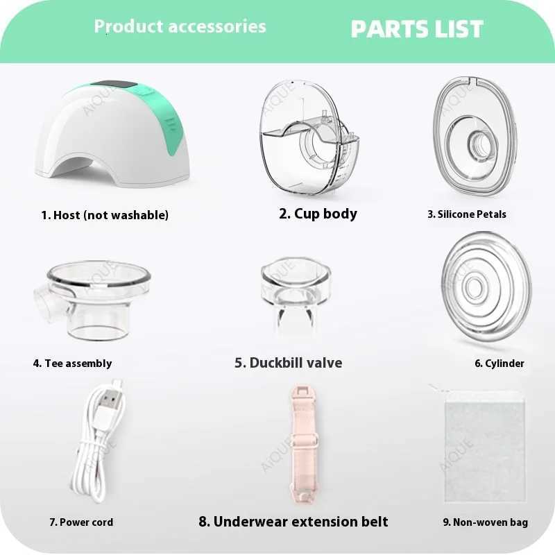 12 Modes 12 Suction Levels Silent Hands Free Electric Breast Pump Milk Collector Breastfeeding X2507241