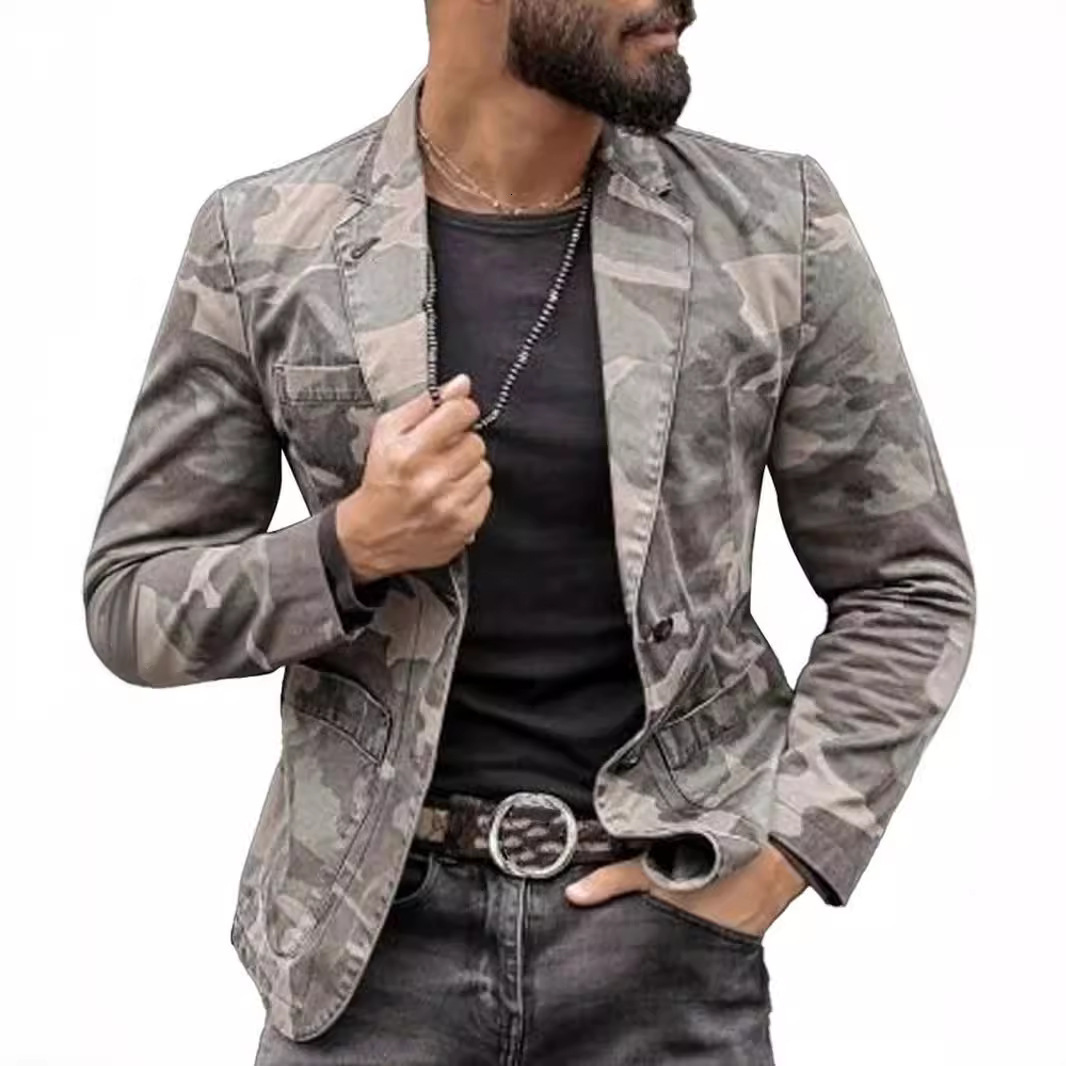 Hot Selling Mens Cross-Century Classic Single Suit Mens Four Seasons High-End American Style Small Blazer Jacket