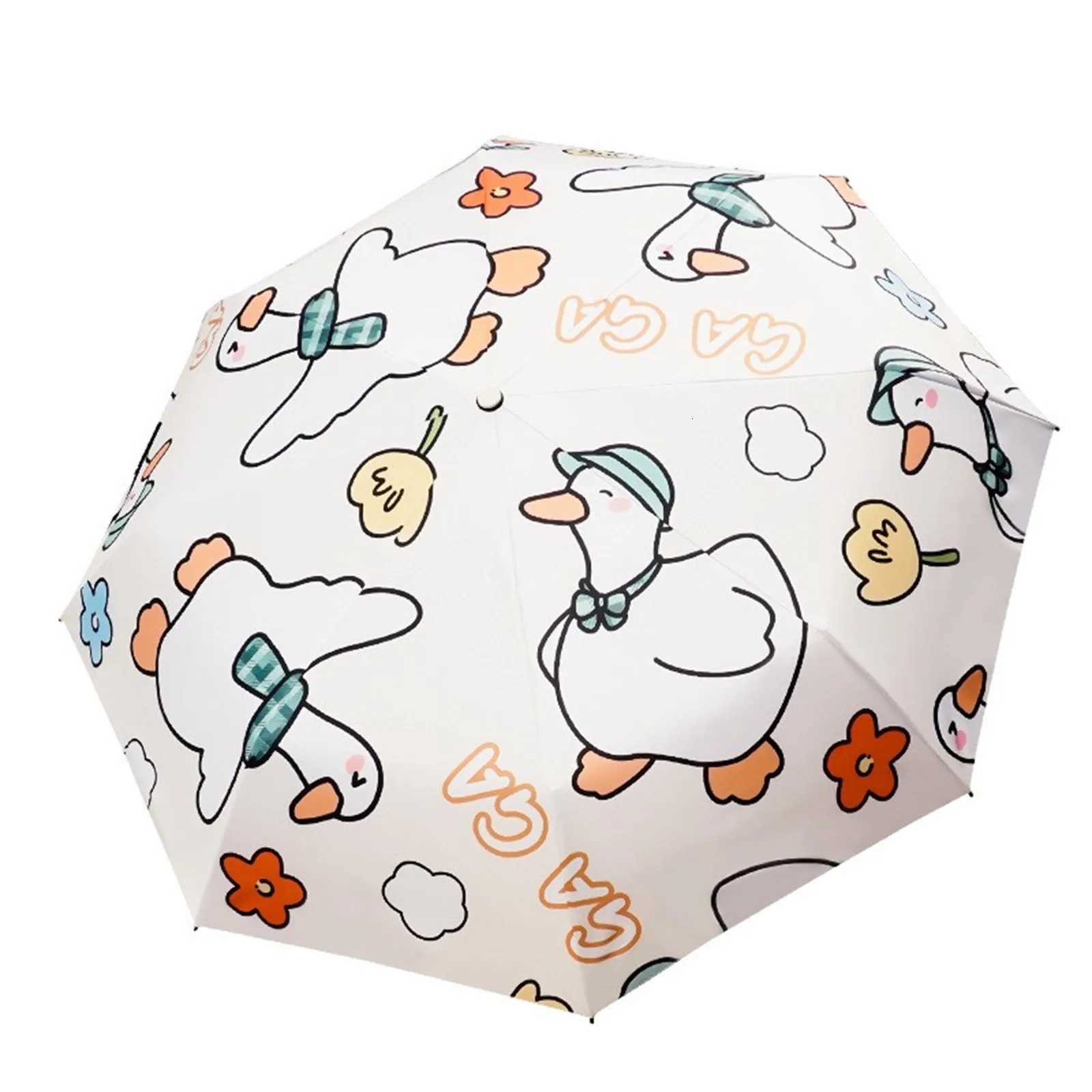 Lightweight 3-stage Automatic Umbrella Waterproof Fully Automatic Umbrella Folding Mini Elementary School Children Sun Parasol R250724