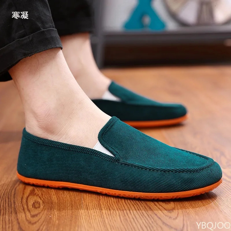 Mans Big Size Loafers Shoes Flats Slippers Fabric Slip-on Men Driving Shoes Fashion Summer Style Soft Male Moccasins 250716