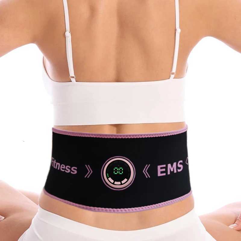New Electric EMS Muscle Stimulator Abdominal Muscle Toner Toning Belt for Abs Back Waist Fitness Massage Slimming W250724