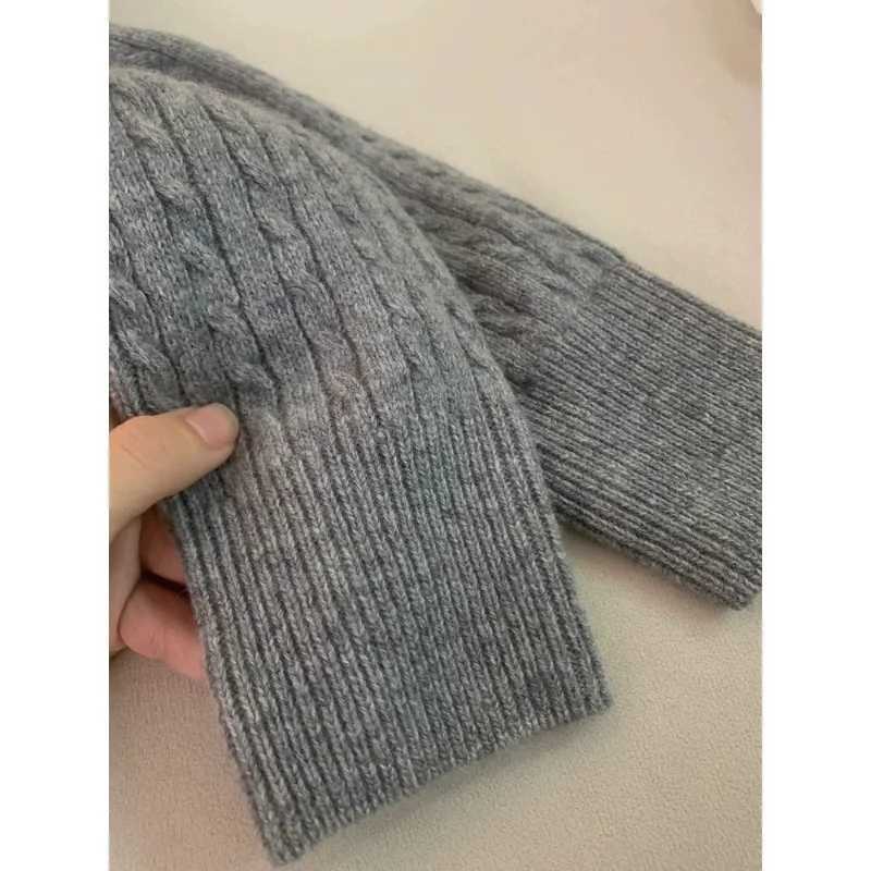 Autumn and Winter New Korean Version Solid Color Slim Fried Dough Twists Sweater Women Cardigan Long Sleeve Knitwear Women X250724