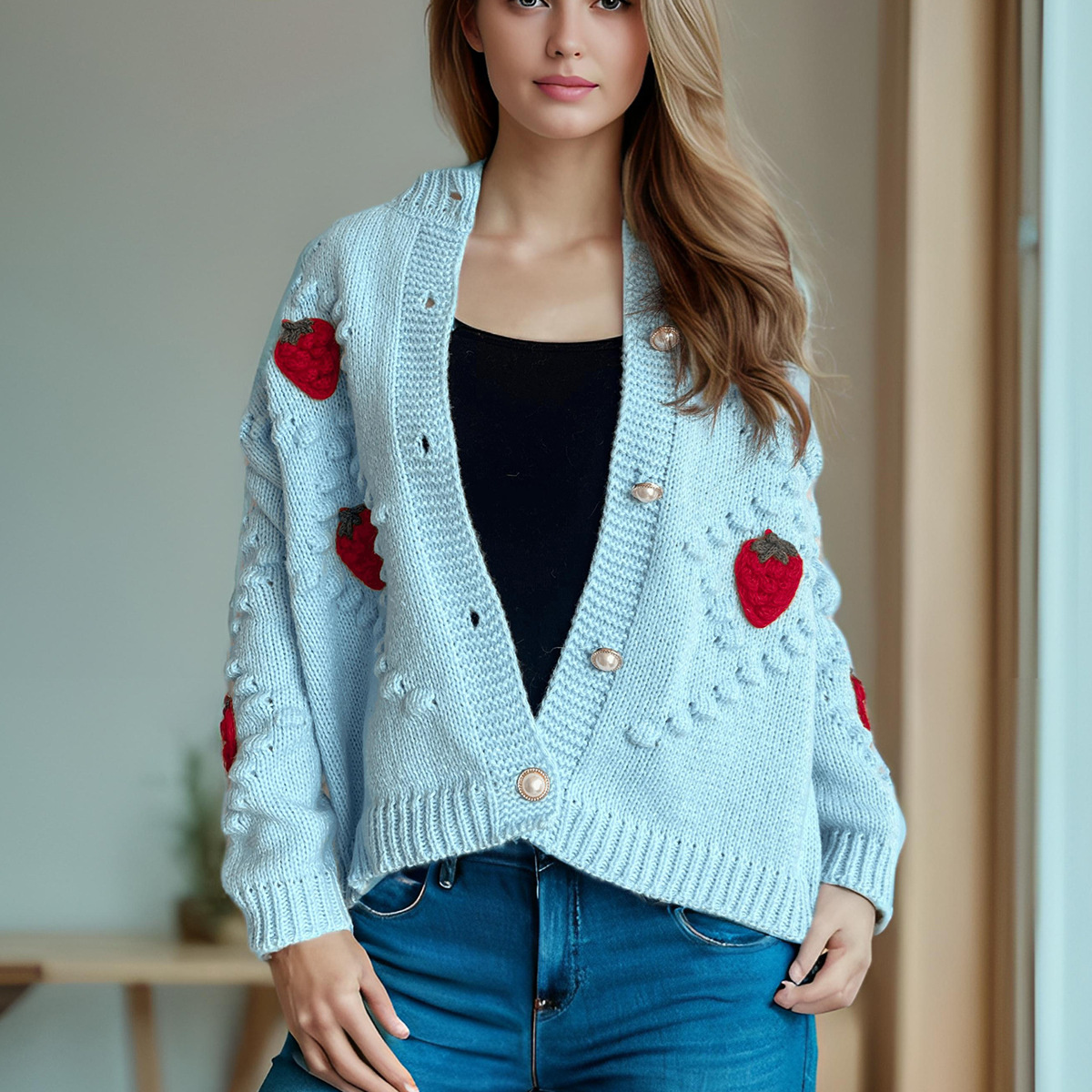 Free shipping designer sweater for women Sweater fashion casual simple loose lazy style knitted sweater