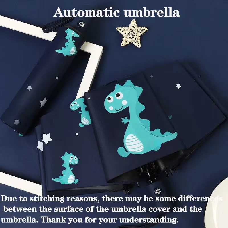 ute Dinosaur Umbrella Automatic Umbrella Portable Folding Umbrella sunshade umbrella Business Umbrella For Boys And Girls R250724