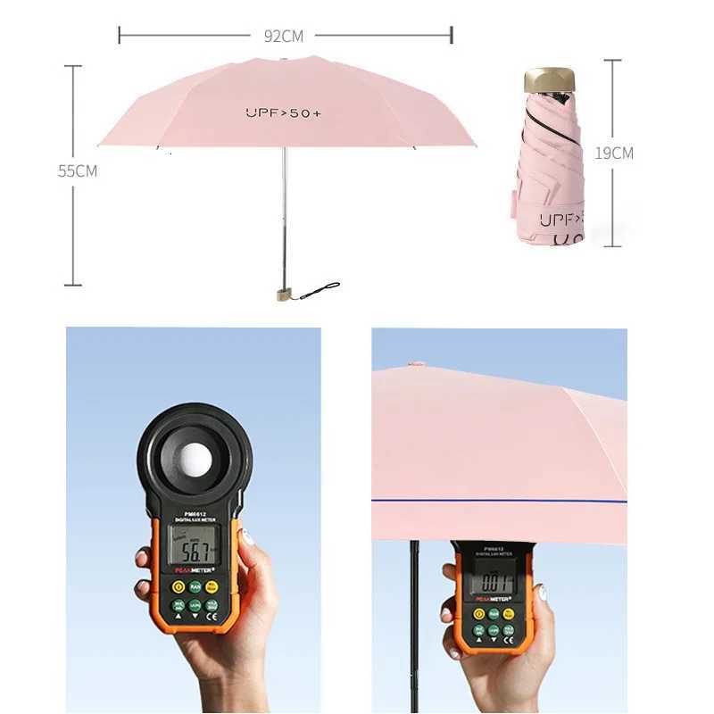 Mini Sun Rain Umbrella Pocket Umbrella Folding Umbrella UV Ultraviolet Protection Sun Shade Pocket Parasol Capsule R250724