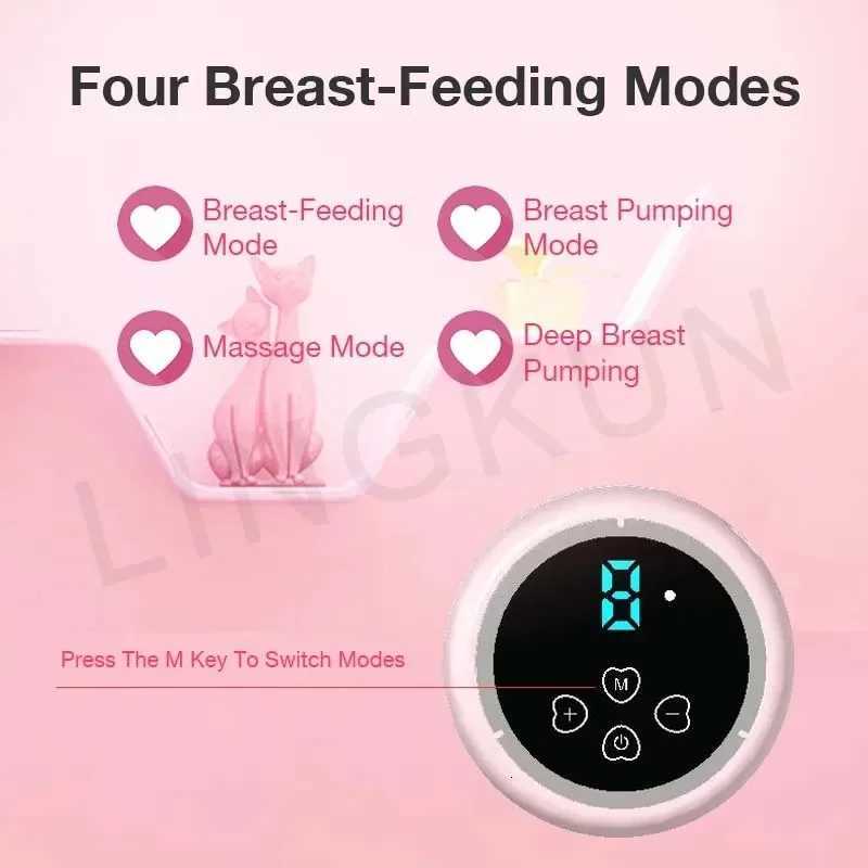 Rechargeable Portable Breast Pump Silent Powerful Suction Portable Painless and Silent Breast Automatic Electric Breast Pump X2507241