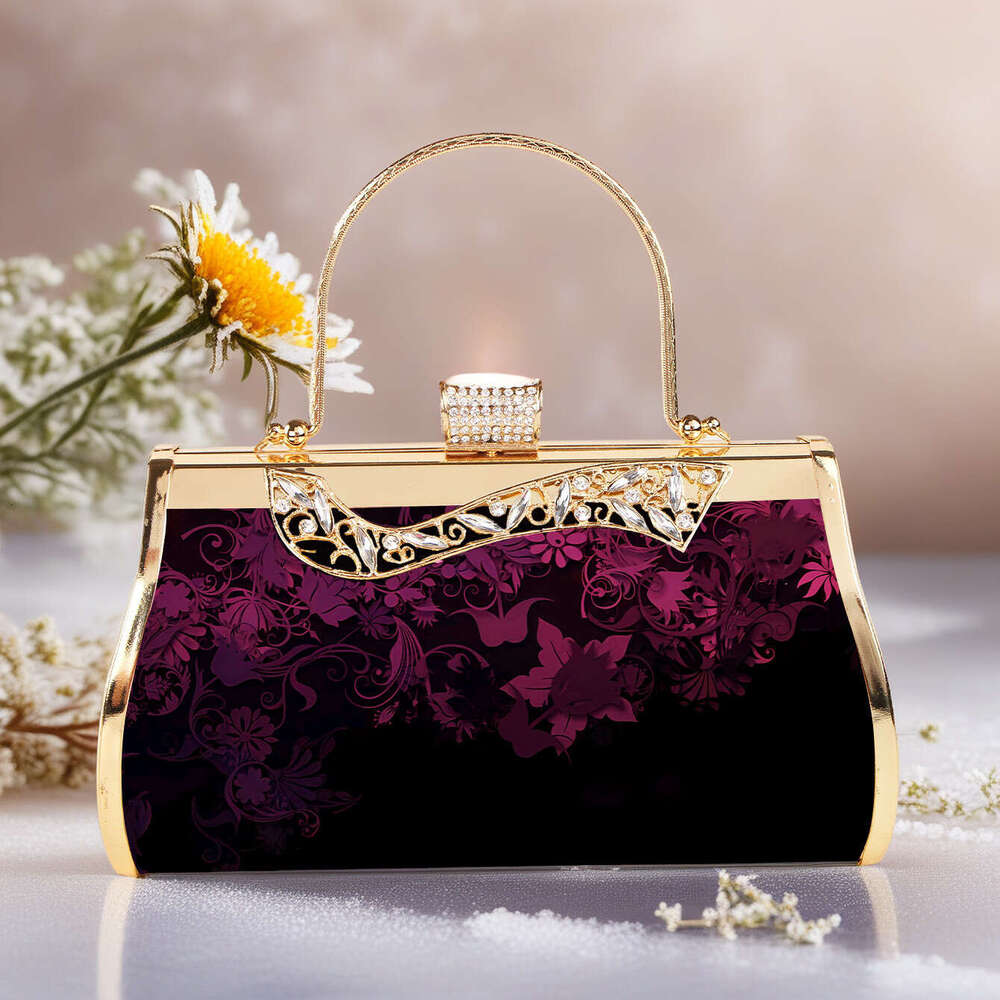 Designer Luxury Evening Diamond Feng Banquet Dress Evening Niche Designer Women's Sauna Technician Bag Photography Prop
