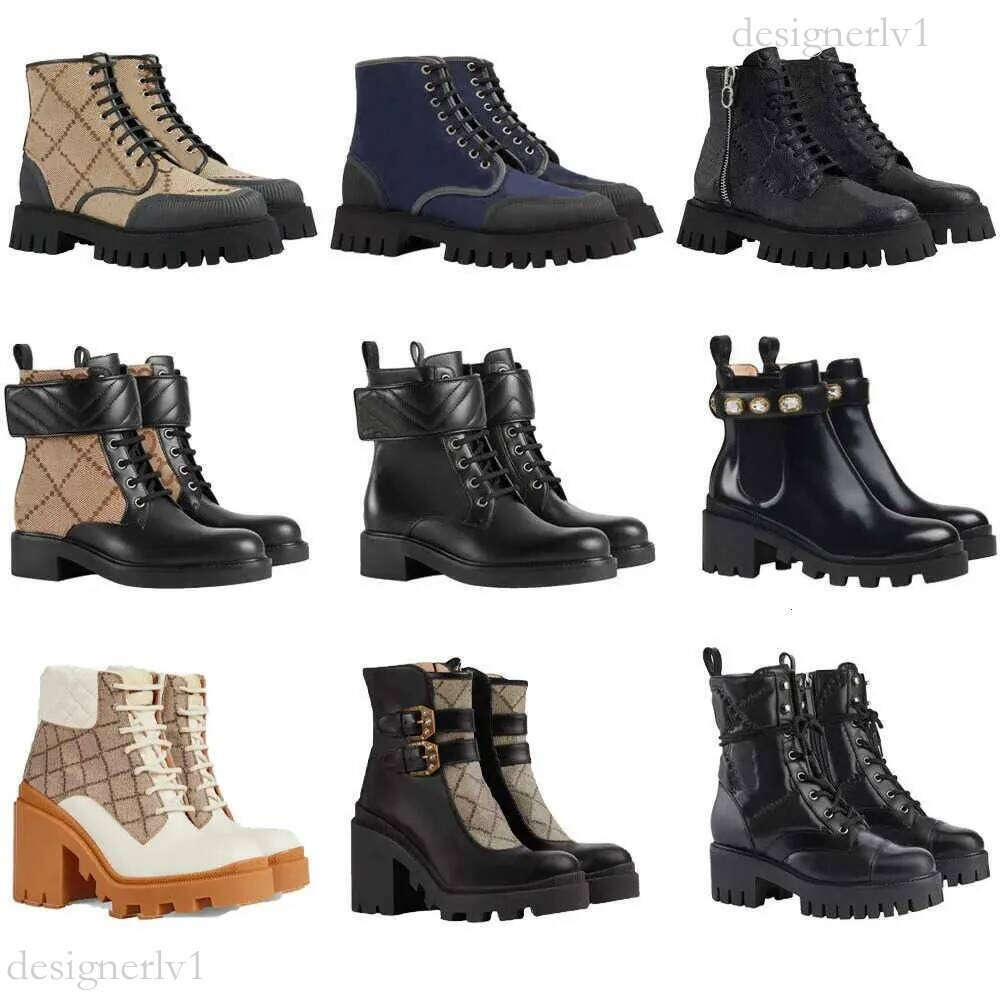 Designer Leather Ankle Boots Fashion Flat Bottomed Boot Casual Shoes Lace Up Classic Style Shoes For Men And Women Winter Fall Snow Boots
