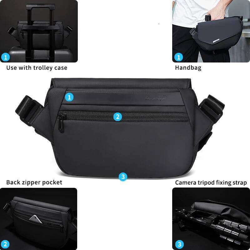 Hk New Style Men's Bag Crossbody Hand High Quality Waterproof Shoulder For Male Business Travel Messenger Bag For Men