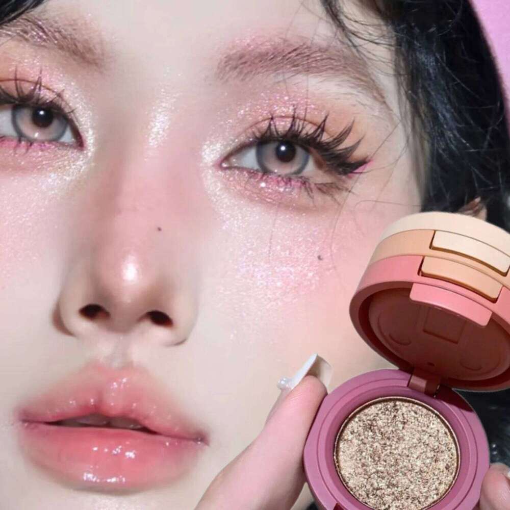 Three Layers Eyeshadow Palette 3 in 1 Glitter Shimmer Matte Eye Shadow Contouring Highlighter Blush Korean Makeup Women Cosmetic X250
