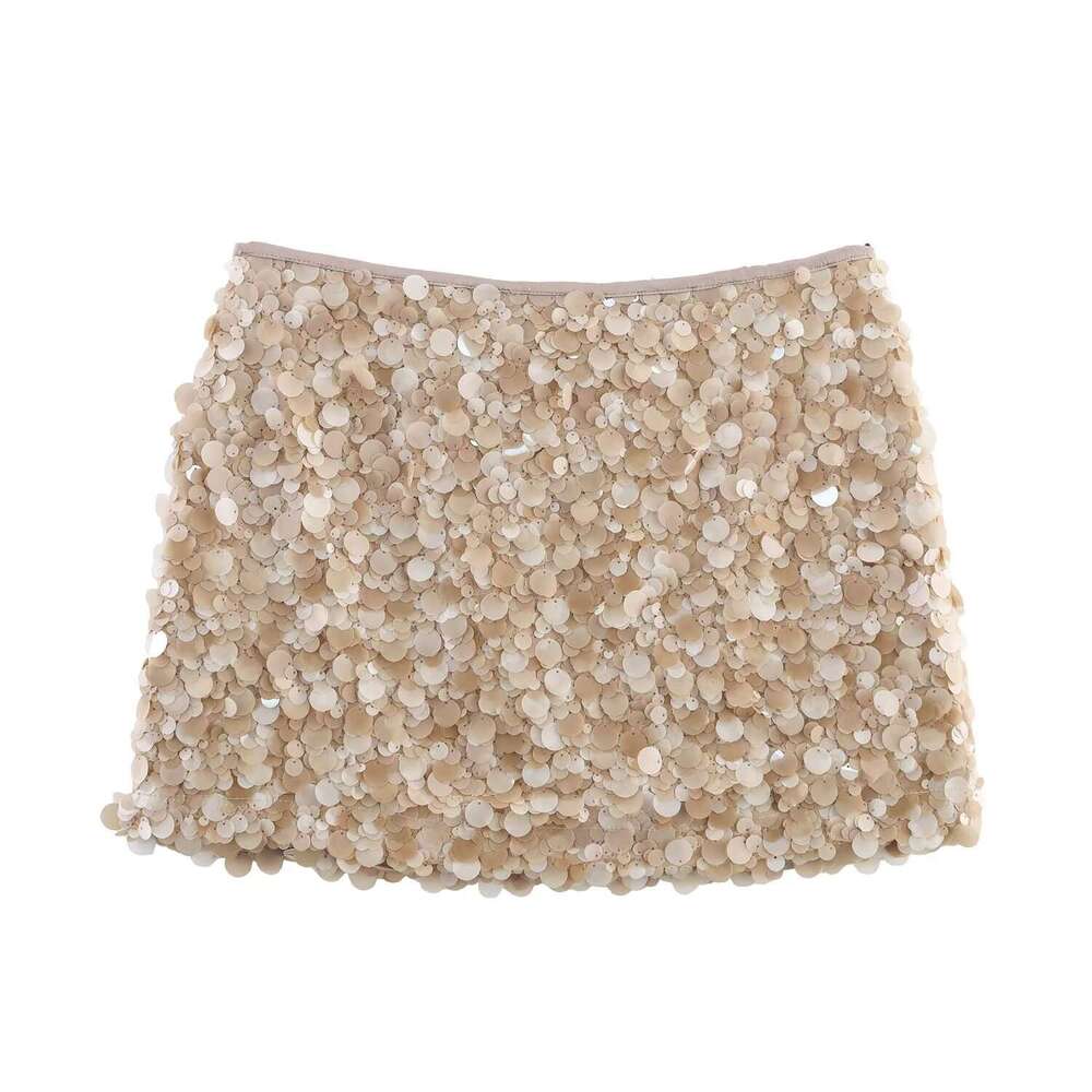 Summer New Women's Fashionable And Elegant Sequin Mini Dress B5