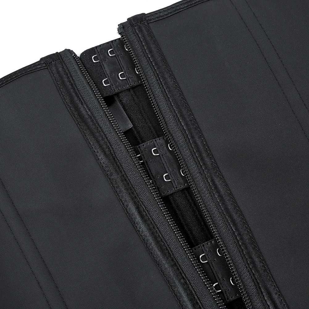 Zip And Hook Clips Smooth Latex Waist Slimming Sheaths Girdles 7 Steel Bones Women Shaper #608 W250724