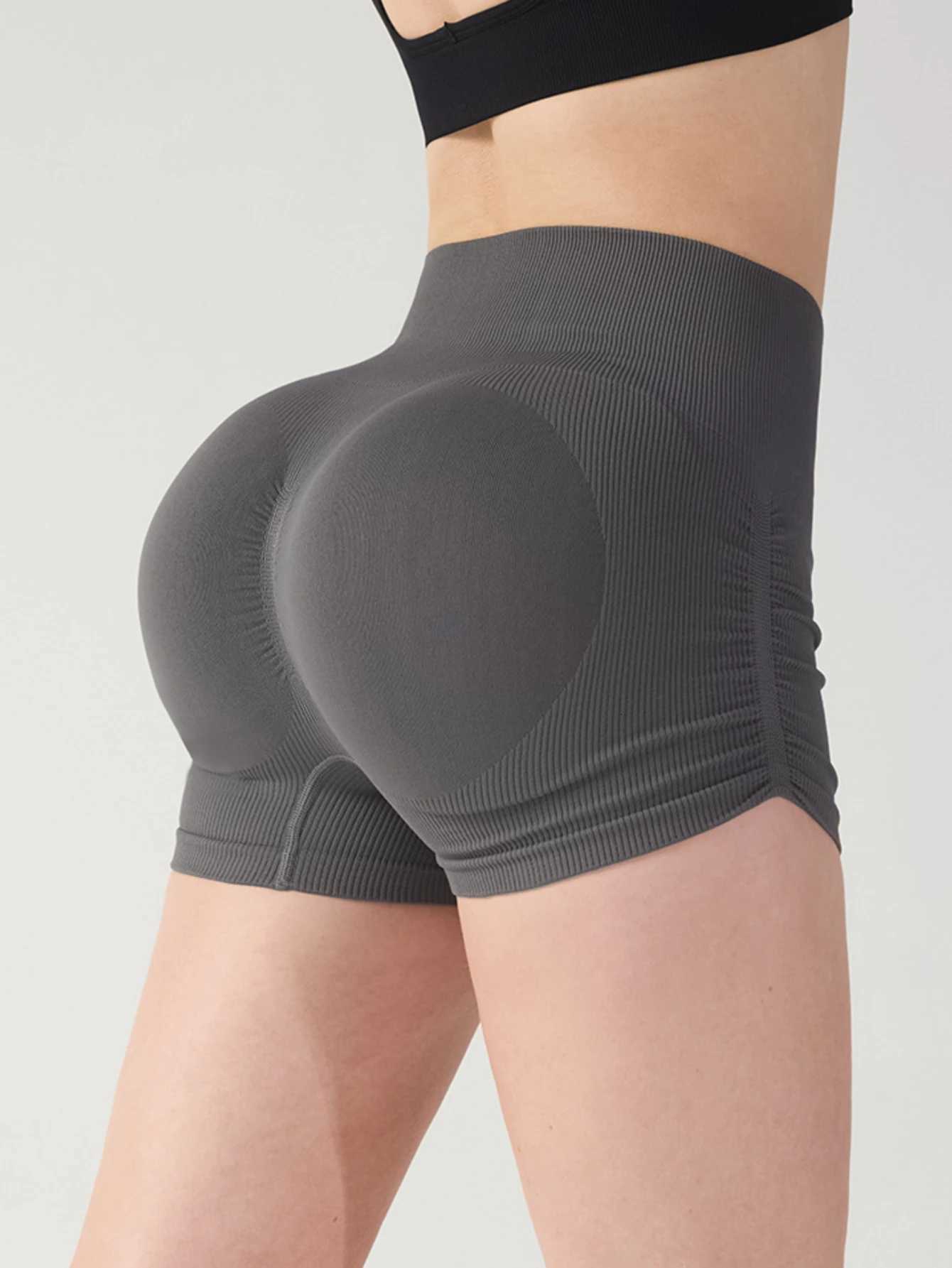 Women Workout Impact Shorts Scrunch Butt Lifting Gym Seamless Booty Biker Shorts XJ250724