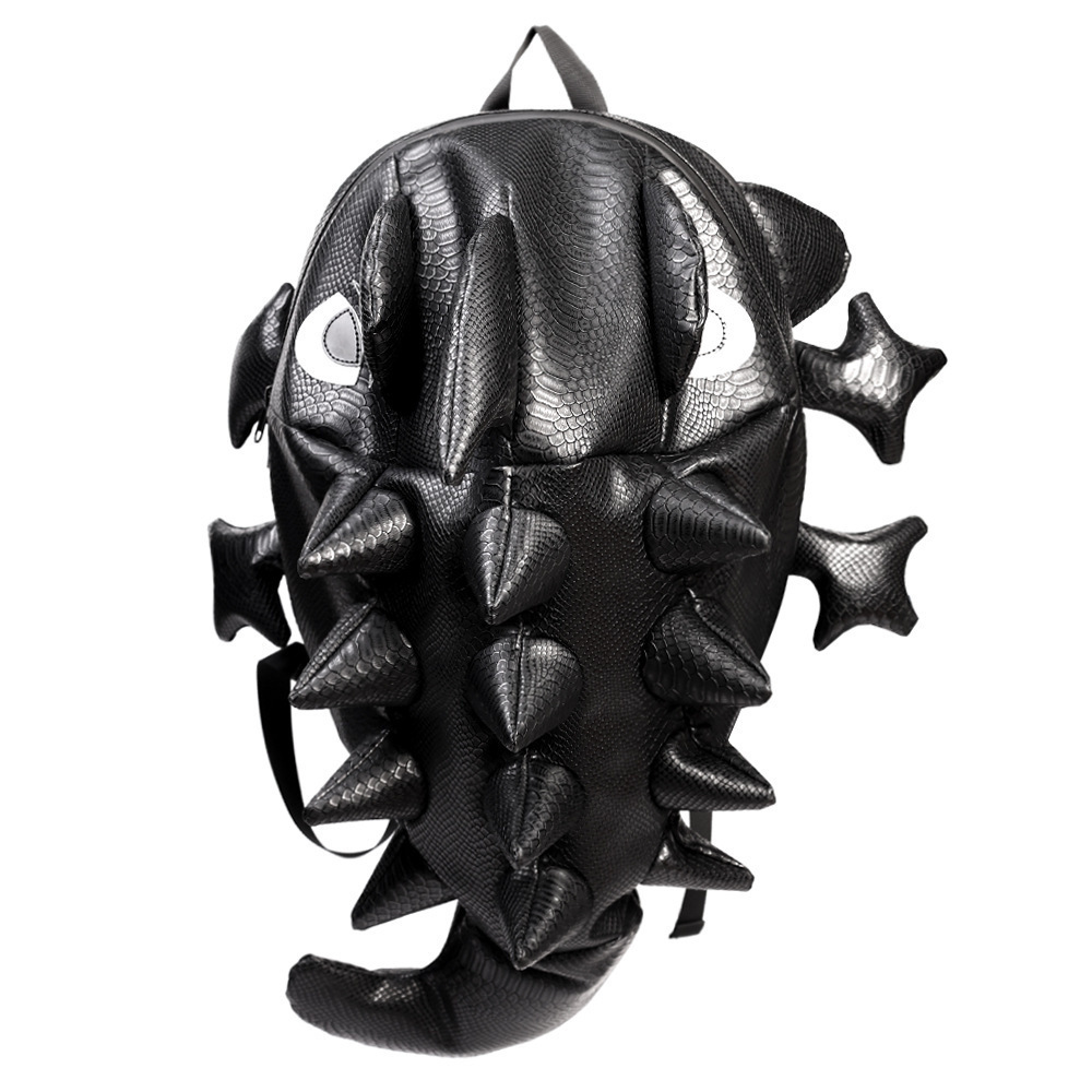 New ins super fire helmet backpack male student motorcycle schoolbag personality monster creative basketball Backpack